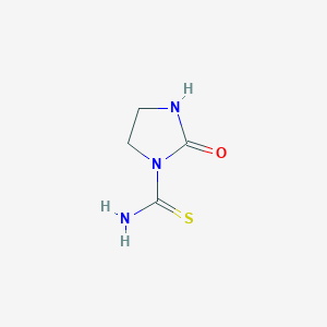 molecular formula C4H7N3OS B077497 1-Thiocarbamoyl-2-imidazolidinone CAS No. 14746-99-7