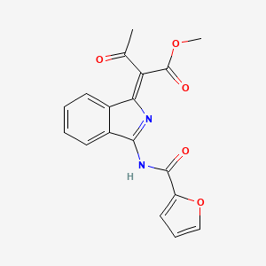 molecular formula C18H14N2O5 B7750235 methyl (2Z)-2-[3-(furan-2-carbonylamino)isoindol-1-ylidene]-3-oxobutanoate 