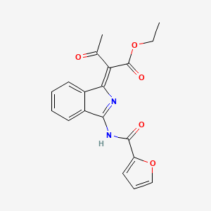 molecular formula C19H16N2O5 B7750311 ethyl (2Z)-2-[3-(furan-2-carbonylamino)isoindol-1-ylidene]-3-oxobutanoate 