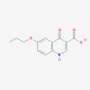 molecular formula C13H13NO4 B7750795 4-hydroxy-6-propoxyquinoline-3-carboxylicacid CAS No. 111185-92-3