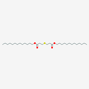 molecular formula C32H62O4S B077517 二(十三烷基)硫代丙二酸酯 CAS No. 10595-72-9