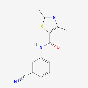 molecular formula C13H11N3OS B7753062 n-(3-Cyanophenyl)-2,4-dimethylthiazole-5-carboxamide 