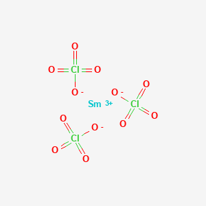 molecular formula Cl3H2O13Sm B077535 Samarium(3+);triperchlorate CAS No. 13569-60-3