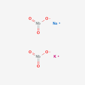 molecular formula KNaNb2O6 B077540 Potassium sodium diniobate CAS No. 12196-68-8