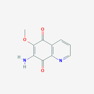 molecular formula C10H8N2O3 B077543 7-Amino-6-methoxy-5,8-quinolinedione CAS No. 14151-19-0
