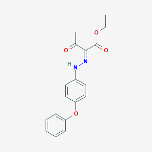 molecular formula C18H18N2O4 B7755026 ethyl (2E)-3-oxo-2-[(4-phenoxyphenyl)hydrazinylidene]butanoate 