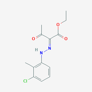 molecular formula C13H15ClN2O3 B7755034 ethyl (2E)-2-[(3-chloro-2-methylphenyl)hydrazinylidene]-3-oxobutanoate 