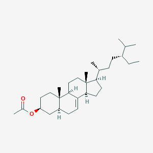 molecular formula C31H52O2 B077552 5alpha-Stigmast-7-en-3beta-ol, acetate CAS No. 14473-77-9