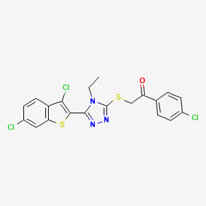 molecular formula C20H14Cl3N3OS2 B7756796 MFCD03847621 