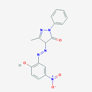 2,4-Dihydro-4-[(2-hydroxy-5-nitrophenyl)azo]-5-methyl-2-phenyl-3H-pyrazol-3-one