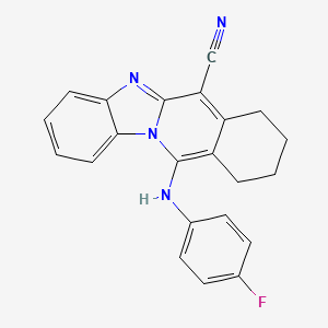 molecular formula C22H17FN4 B7757256 MFCD02366940 