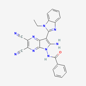 molecular formula C24H17N9O B7757643 MFCD03110108 