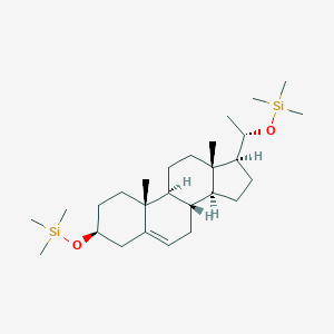 molecular formula C27H50O2Si2 B077579 Pregnane, trimethylsilane deriv. CAS No. 13110-77-5