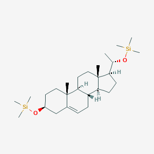 molecular formula C27H50O2Si2 B077579 Silane, [[(3beta,20S)-pregn-5-ene-3,20-diyl]bis(oxy)]bis[trimethyl- CAS No. 13110-77-5