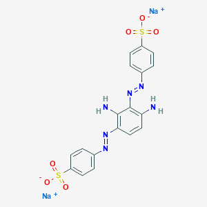 molecular formula C18H14N6Na2O6S2 B077581 Disodium 4,4'-((2,4-diamino-1,3-phenylene)bis(azo))bis(benzenesulphonate) CAS No. 14515-08-3