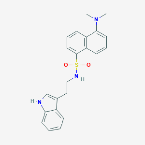 molecular formula C22H23N3O2S B077590 二甲氨基萘磺酰色氨酸 CAS No. 13285-17-1