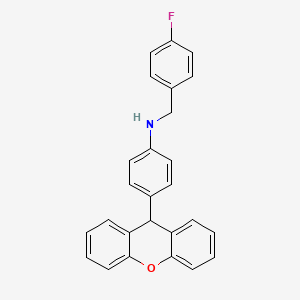 molecular formula C26H20FNO B7759464 N-(4-fluorobenzyl)-4-(9H-xanthen-9-yl)aniline 