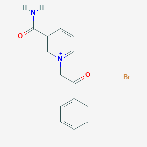 molecular formula C14H13BrN2O2 B7759665 3-Carbamoyl-1-phenacylpyridinium bromide CAS No. 5469-10-3