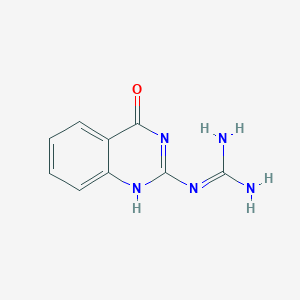 molecular formula C9H9N5O B7759699 2-(4-oxo-1H-quinazolin-2-yl)guanidine 