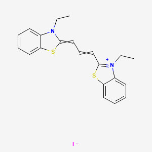 molecular formula C21H21IN2S2 B7759737 3,3'-Diethylthiacarbocyanine iodide 