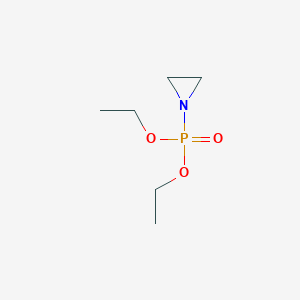 molecular formula C6H14NO3P B7759842 diethyl aziridin-1-ylphosphonate 
