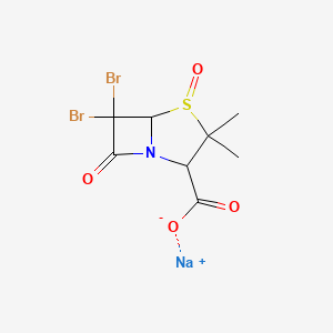 Sodium;6,6-dibromo-3,3-dimethyl-4,7-dioxo-4lambda4-thia-1-azabicyclo[3.2.0]heptane-2-carboxylate