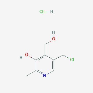 5-(Chloromethyl)-4-(hydroxymethyl)-2-methylpyridin-3-ol;hydrochloride