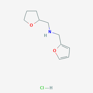 1-(furan-2-yl)-N-((tetrahydrofuran-2-yl)methyl)methanamine hydrochloride