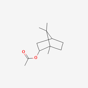 molecular formula C12H20O2 B7759928 (+)-Bornyl acetate CAS No. 92618-89-8