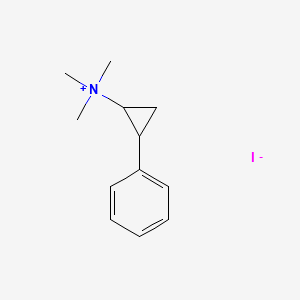 molecular formula C12H18IN B7759941 Trimethyl-(2-phenylcyclopropyl)azanium;iodide 