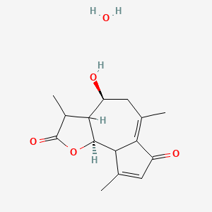 (3S,4S,9bR)-4-hydroxy-3,6,9-trimethyl-3,3a,4,5,9a,9b-hexahydroazuleno[4,5-b]furan-2,7-dione;hydrate