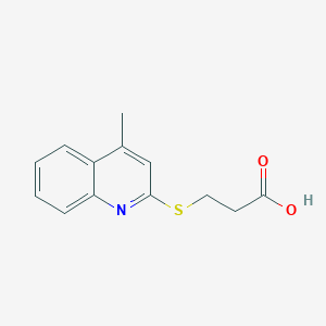 3-[(4-Methylquinolin-2-yl)sulfanyl]propanoic acid
