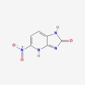 molecular formula C6H4N4O3 B7760209 5-nitro-1,4-dihydroimidazo[4,5-b]pyridin-2-one 