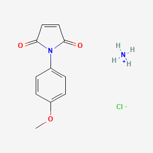 Azanium;1-(4-methoxyphenyl)pyrrole-2,5-dione;chloride