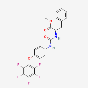 methyl (2R)-2-[[4-(2,3,4,5,6-pentafluorophenoxy)phenyl]carbamoylamino]-3-phenylpropanoate