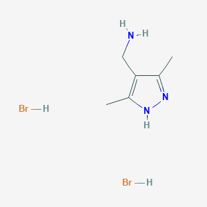 (3,5-dimethyl-1H-pyrazol-4-yl)methanamine dihydrobromide