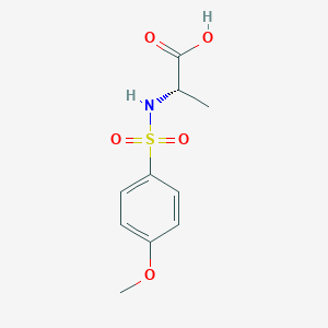 molecular formula C10H13NO5S B7760397 (S)-2-(4-methoxyphenylsulfonamido)propanoic acid 