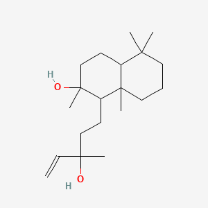 molecular formula C20H36O2 B7760425 1-(3-Hydroxy-3-methyl-4-pentenyl)-2,5,5,8a-tetramethyldecahydro-2-naphthalenol CAS No. 318237-79-5