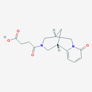 4-oxo-4-((1R,5S)-8-oxo-5,6-dihydro-1H-1,5-methanopyrido[1,2-a][1,5]diazocin-3(2H,4H,8H)-yl)butanoic acid