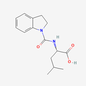 molecular formula C15H20N2O3 B7760444 N-(2,3-dihydro-1H-indol-1-ylcarbonyl)-L-leucine 