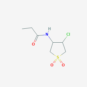N-(4-chloro-1,1-dioxidotetrahydrothiophen-3-yl)propanamide