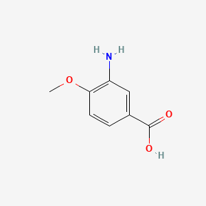 molecular formula C8H9NO3 B7760477 3-Amino-4-methoxybenzoic acid CAS No. 2840-76-8