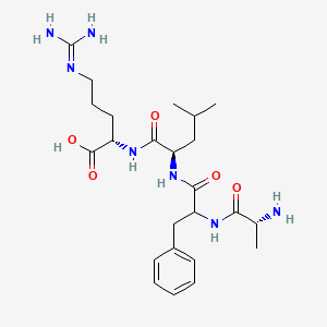 molecular formula C24H39N7O5 B7760494 H-D-Ala-DL-Phe-D-Leu-Arg-OH 