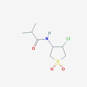 N-(4-chloro-1,1-dioxidotetrahydrothiophen-3-yl)-2-methylpropanamide