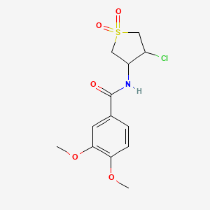 N-(4-chloro-1,1-dioxidotetrahydrothiophen-3-yl)-3,4-dimethoxybenzamide
