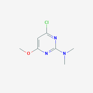 molecular formula C7H10ClN3O B077607 4-chloro-6-methoxy-N,N-dimethylpyrimidin-2-amine CAS No. 13012-26-5