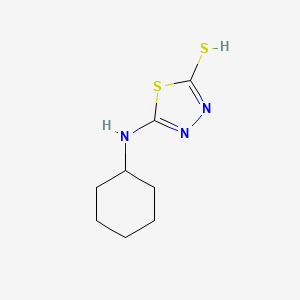 molecular formula C8H13N3S2 B7760753 5-(cyclohexylamino)-1,3,4-thiadiazole-2-thiol 