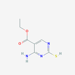 molecular formula C7H9N3O2S B7760767 ethyl 4-amino-2-sulfanylpyrimidine-5-carboxylate 