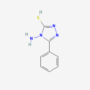 molecular formula C8H8N4S B7760984 4-amino-5-phenyl-1,2,4-triazole-3-thiol 