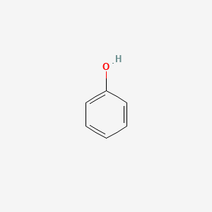 molecular formula C6H6O<br>C6H5OH<br>C6H6O<br>C6H5OH B7760985 Phenol CAS No. 65996-83-0